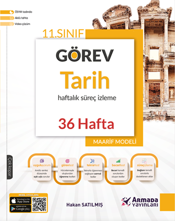 Resim Armada 11.Sınıf Tarih Görev Haftalık Süreç İzleme Kitabı (36 hafta )