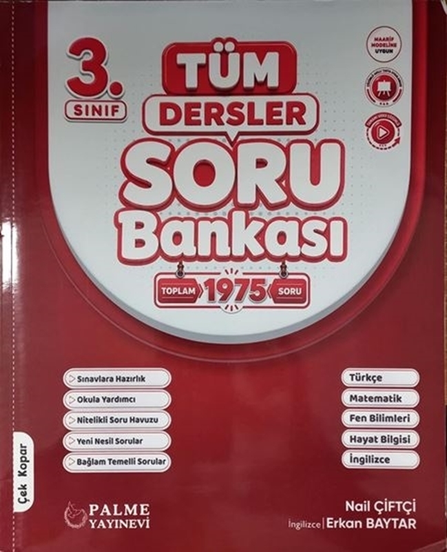 resm Palme 3.Sınıf Tüm Dersler Soru Bankası Kitabı
