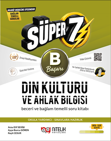 Resim Nitelik 7.Sınıf (B) Süper Din Kültürü ve Ahlak Bilgisi Beceri ve Bağlam Temelli Soru Kitabı
