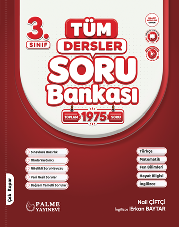 Resim Palme 3.Sınıf Tüm Dersler Soru Bankası Kitabı