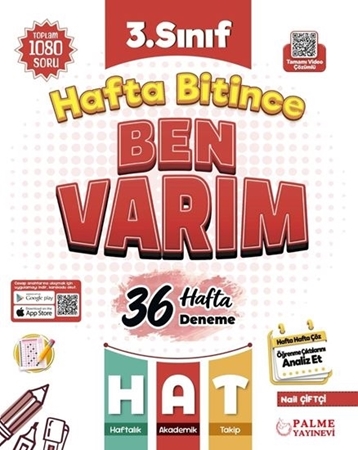 Resim Palme 3.Sınıf Hafta Bitince Ben Varım (36 Hafta)