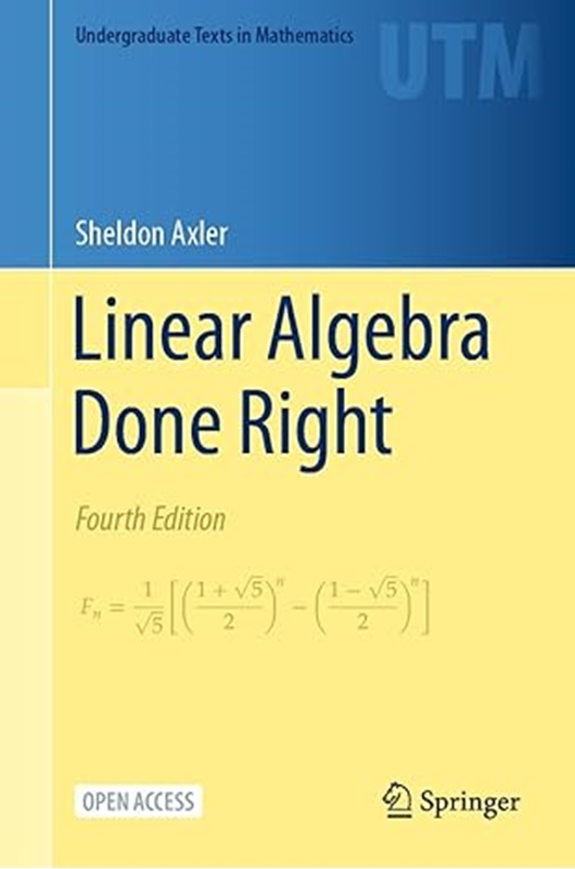 resm Linear Algebra Done Right (Undergraduate Texts in Mathematics)